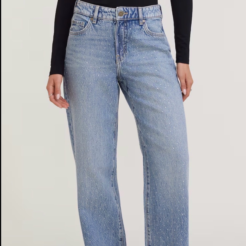 NWT Rhinestone Jeans